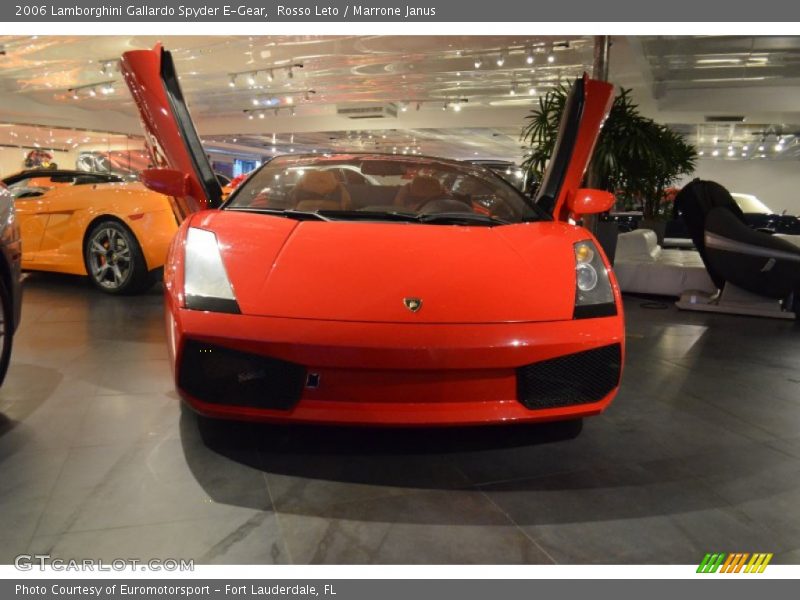 Rosso Leto / Marrone Janus 2006 Lamborghini Gallardo Spyder E-Gear