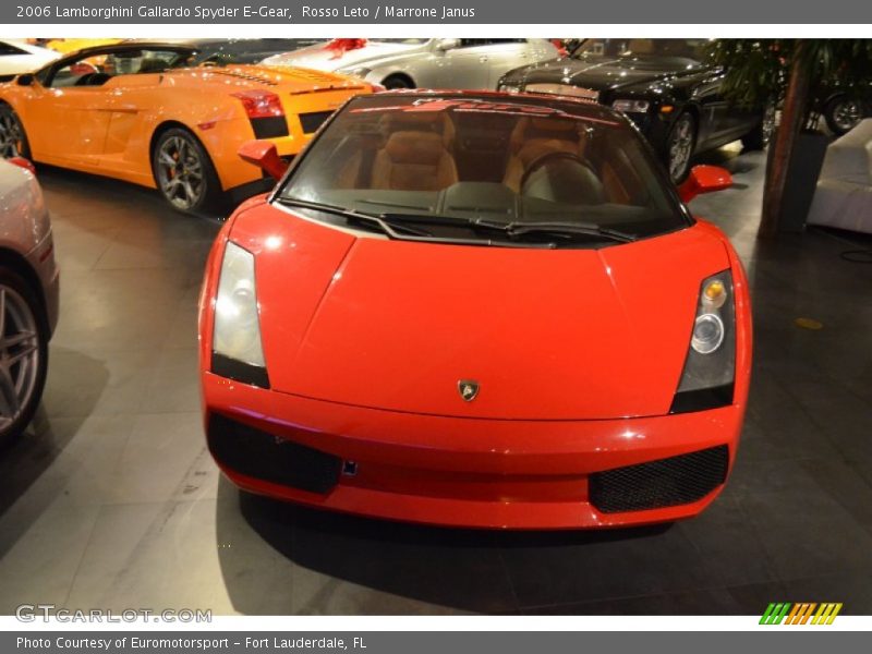 Rosso Leto / Marrone Janus 2006 Lamborghini Gallardo Spyder E-Gear