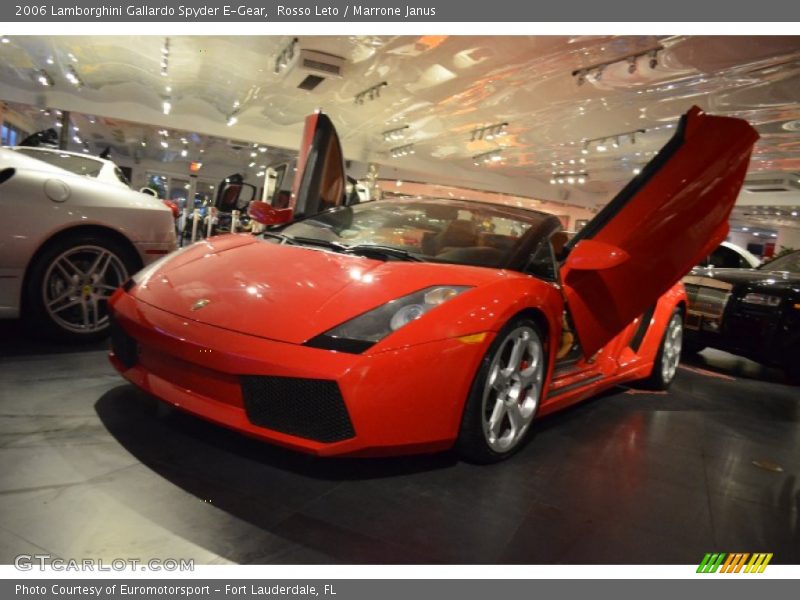 Rosso Leto / Marrone Janus 2006 Lamborghini Gallardo Spyder E-Gear