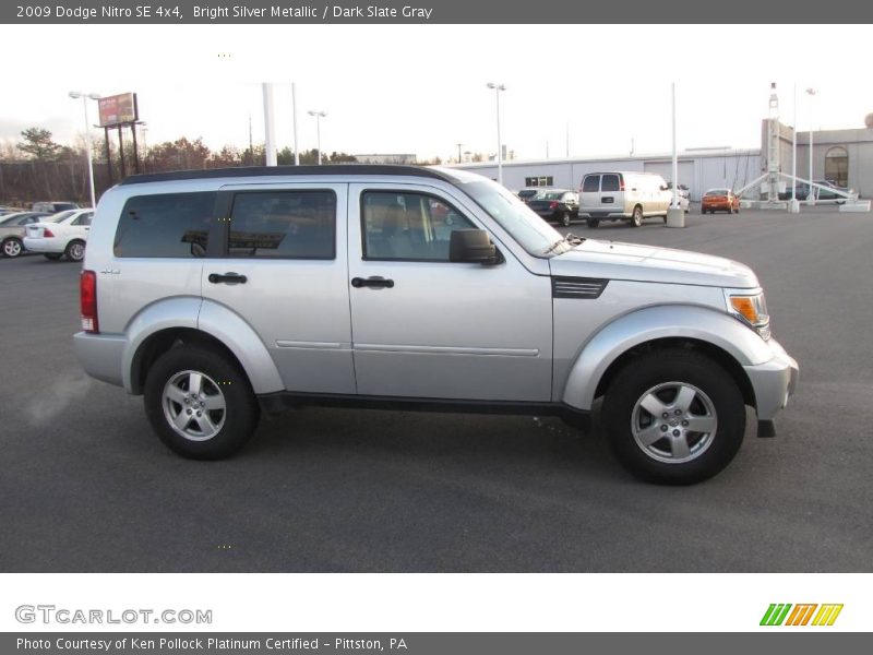 Bright Silver Metallic / Dark Slate Gray 2009 Dodge Nitro SE 4x4