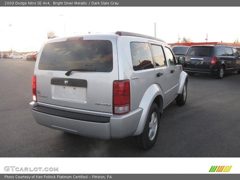 Bright Silver Metallic / Dark Slate Gray 2009 Dodge Nitro SE 4x4