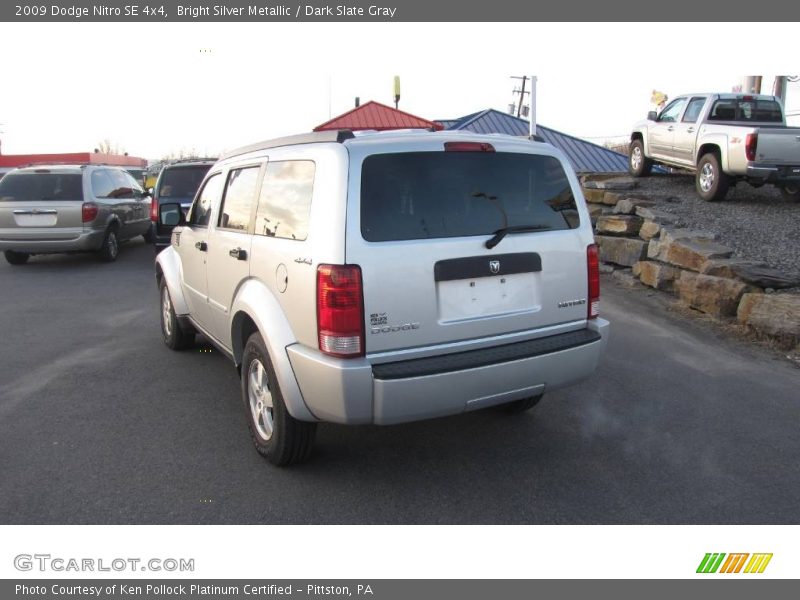 Bright Silver Metallic / Dark Slate Gray 2009 Dodge Nitro SE 4x4
