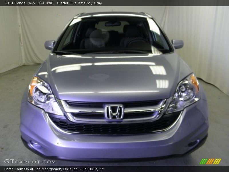 Glacier Blue Metallic / Gray 2011 Honda CR-V EX-L 4WD