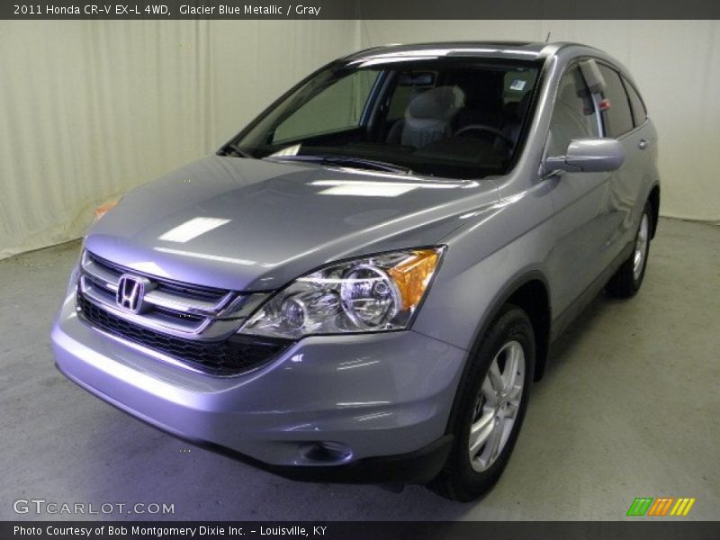 Glacier Blue Metallic / Gray 2011 Honda CR-V EX-L 4WD