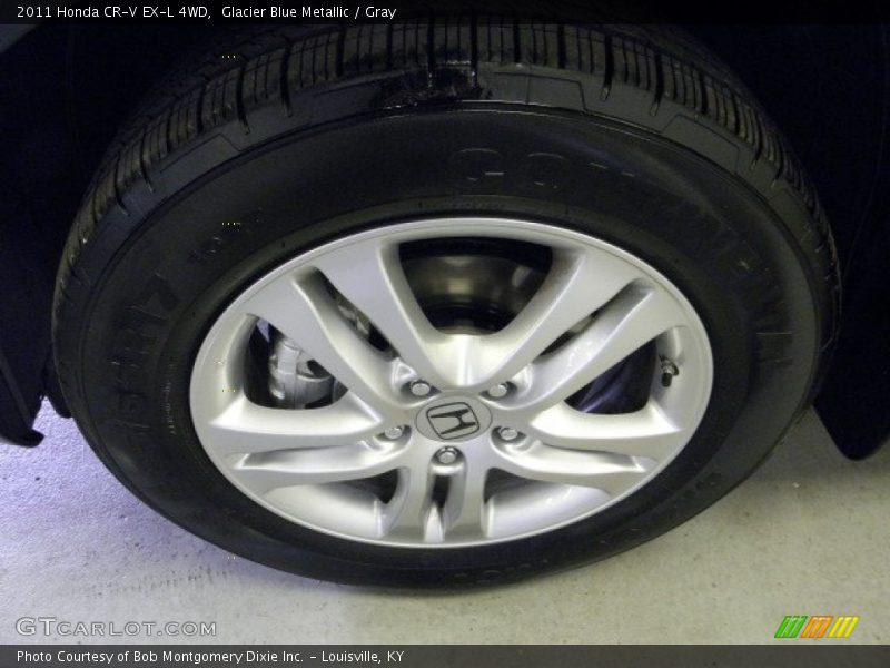 Glacier Blue Metallic / Gray 2011 Honda CR-V EX-L 4WD
