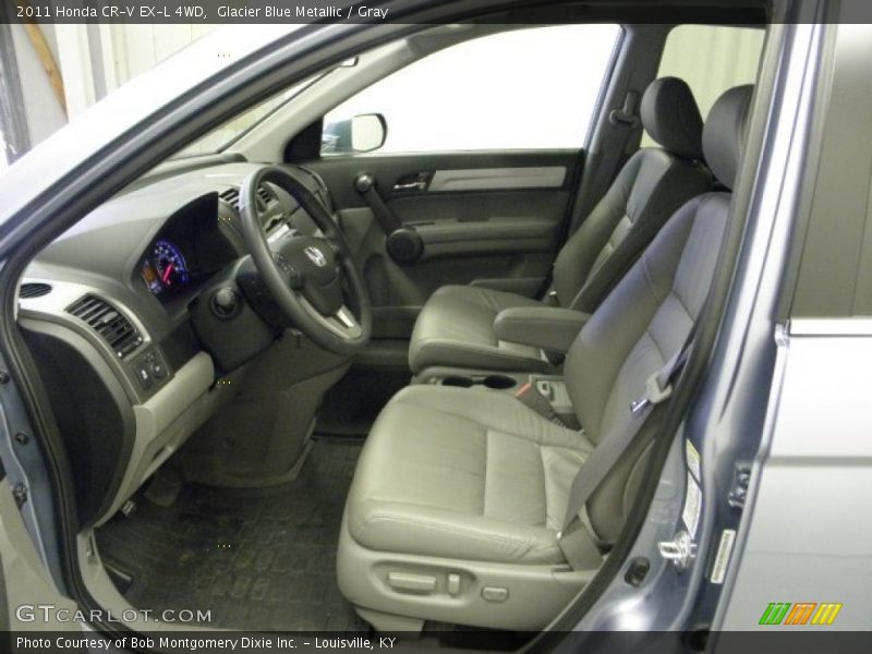 Glacier Blue Metallic / Gray 2011 Honda CR-V EX-L 4WD