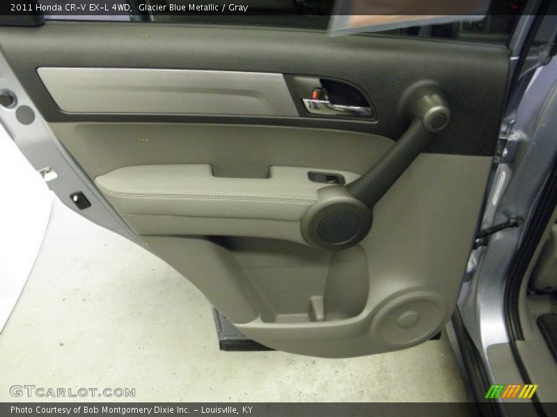 Glacier Blue Metallic / Gray 2011 Honda CR-V EX-L 4WD