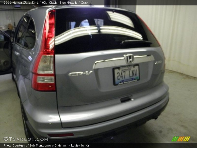 Glacier Blue Metallic / Gray 2011 Honda CR-V EX-L 4WD