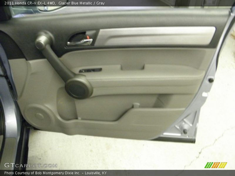 Glacier Blue Metallic / Gray 2011 Honda CR-V EX-L 4WD