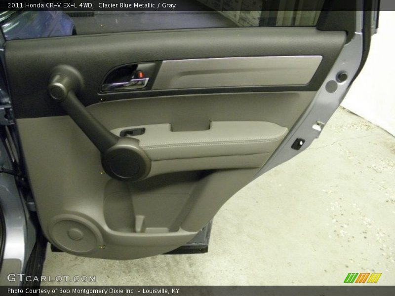 Glacier Blue Metallic / Gray 2011 Honda CR-V EX-L 4WD