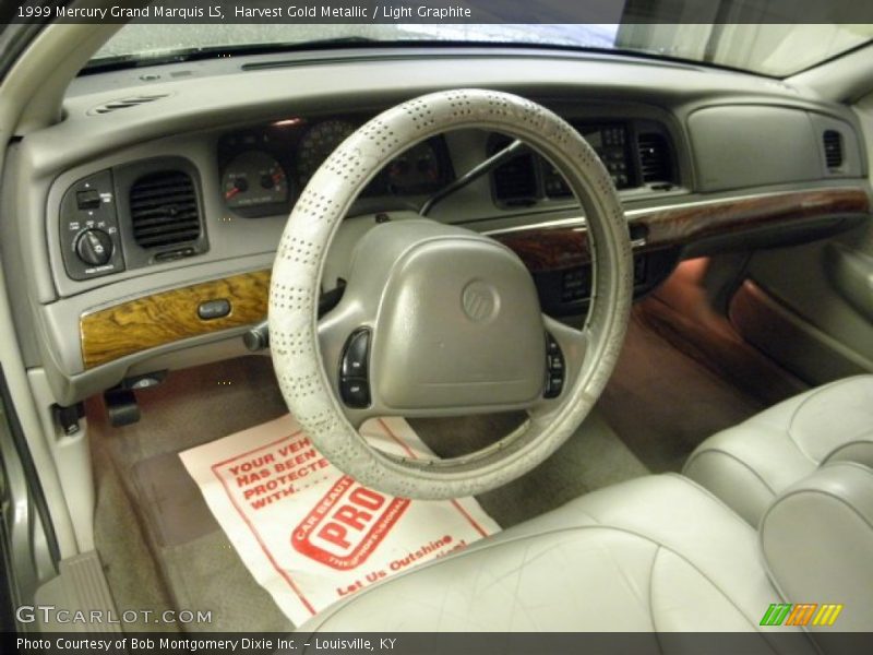Harvest Gold Metallic / Light Graphite 1999 Mercury Grand Marquis LS