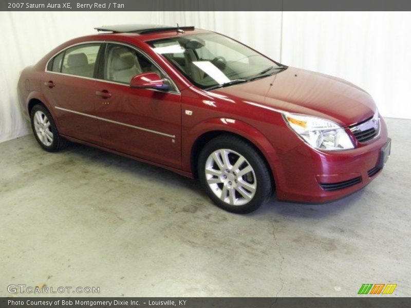 Berry Red / Tan 2007 Saturn Aura XE