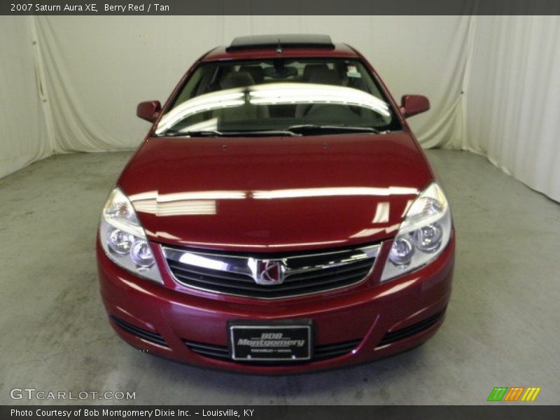 Berry Red / Tan 2007 Saturn Aura XE