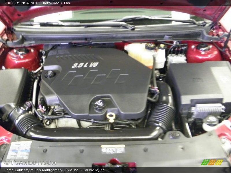 Berry Red / Tan 2007 Saturn Aura XE