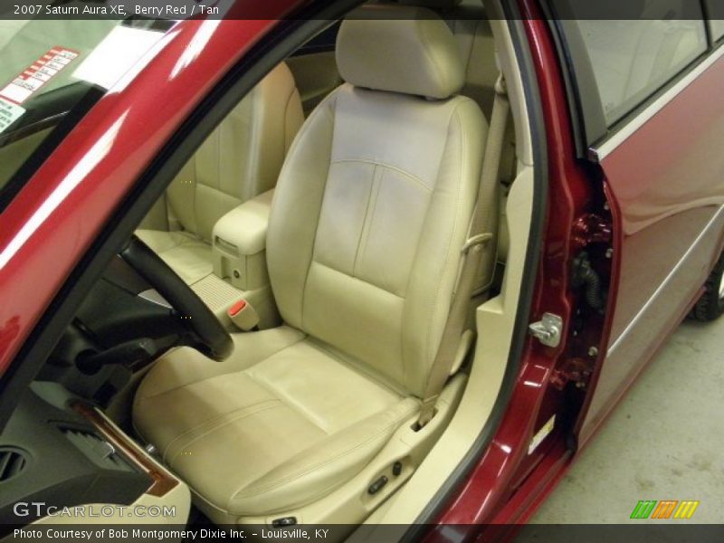 Berry Red / Tan 2007 Saturn Aura XE