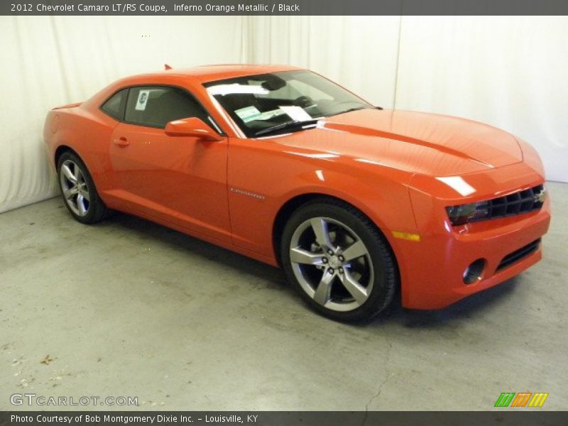 Inferno Orange Metallic / Black 2012 Chevrolet Camaro LT/RS Coupe