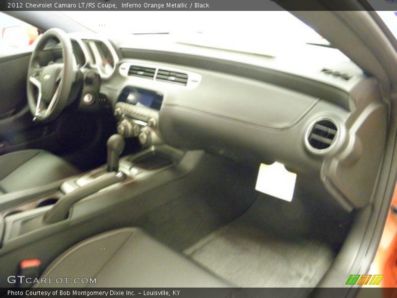 Inferno Orange Metallic / Black 2012 Chevrolet Camaro LT/RS Coupe
