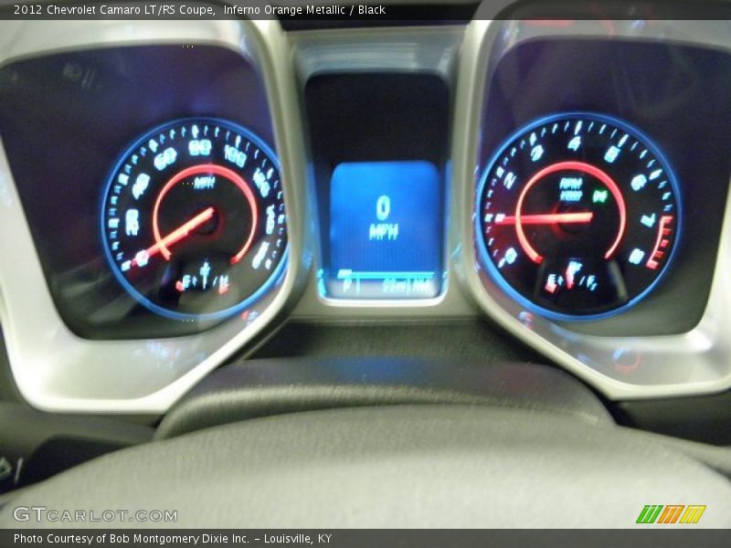 Inferno Orange Metallic / Black 2012 Chevrolet Camaro LT/RS Coupe