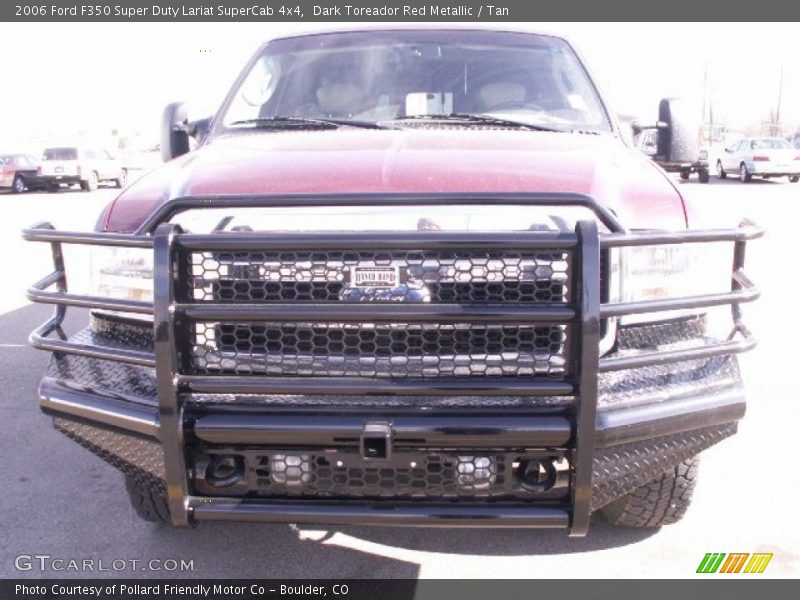 Dark Toreador Red Metallic / Tan 2006 Ford F350 Super Duty Lariat SuperCab 4x4