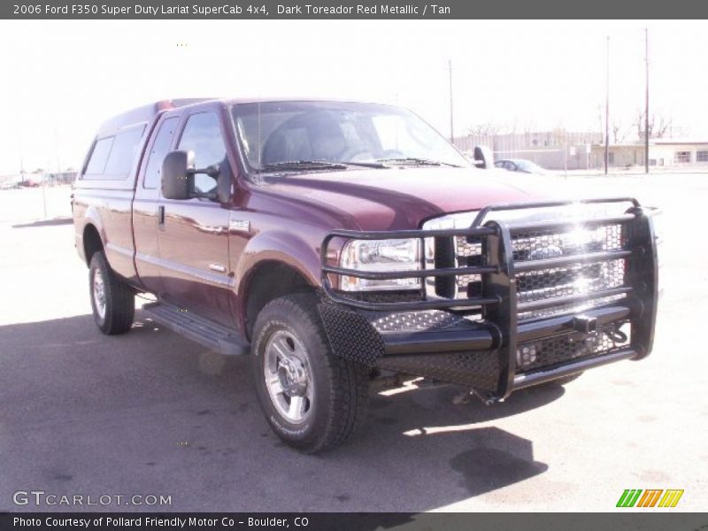 Dark Toreador Red Metallic / Tan 2006 Ford F350 Super Duty Lariat SuperCab 4x4