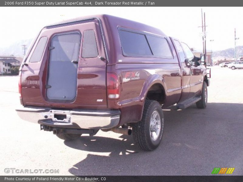 Dark Toreador Red Metallic / Tan 2006 Ford F350 Super Duty Lariat SuperCab 4x4
