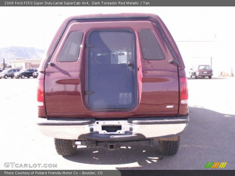 Dark Toreador Red Metallic / Tan 2006 Ford F350 Super Duty Lariat SuperCab 4x4