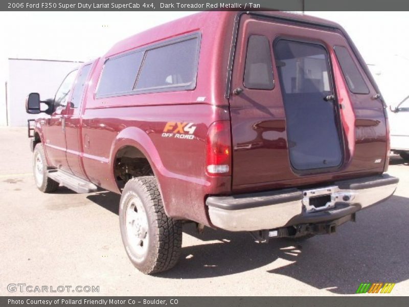 Dark Toreador Red Metallic / Tan 2006 Ford F350 Super Duty Lariat SuperCab 4x4