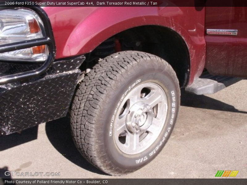 Dark Toreador Red Metallic / Tan 2006 Ford F350 Super Duty Lariat SuperCab 4x4