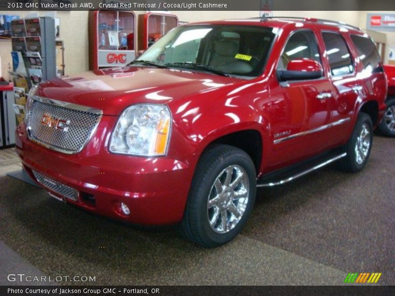 Crystal Red Tintcoat / Cocoa/Light Cashmere 2012 GMC Yukon Denali AWD
