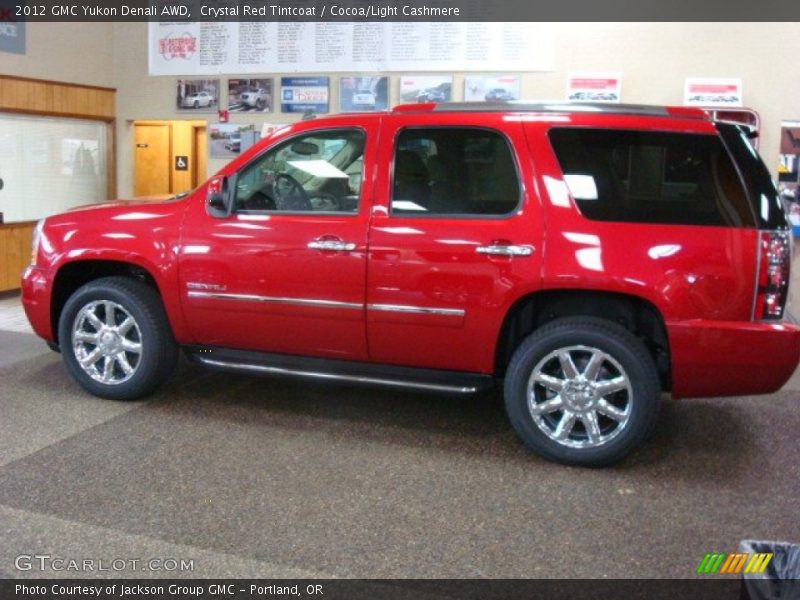 Crystal Red Tintcoat / Cocoa/Light Cashmere 2012 GMC Yukon Denali AWD