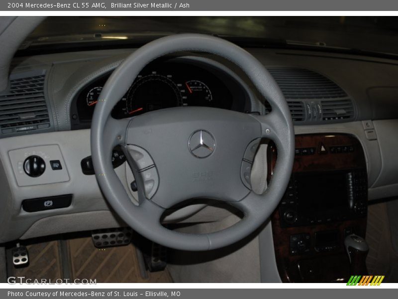 Brilliant Silver Metallic / Ash 2004 Mercedes-Benz CL 55 AMG