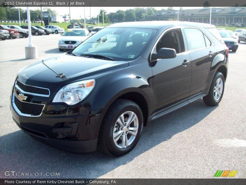 Black / Jet Black 2012 Chevrolet Equinox LS