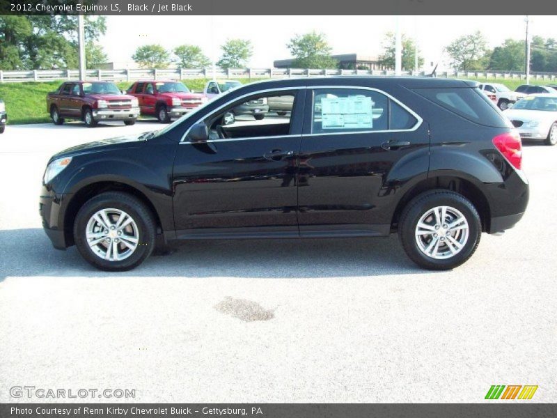 Black / Jet Black 2012 Chevrolet Equinox LS