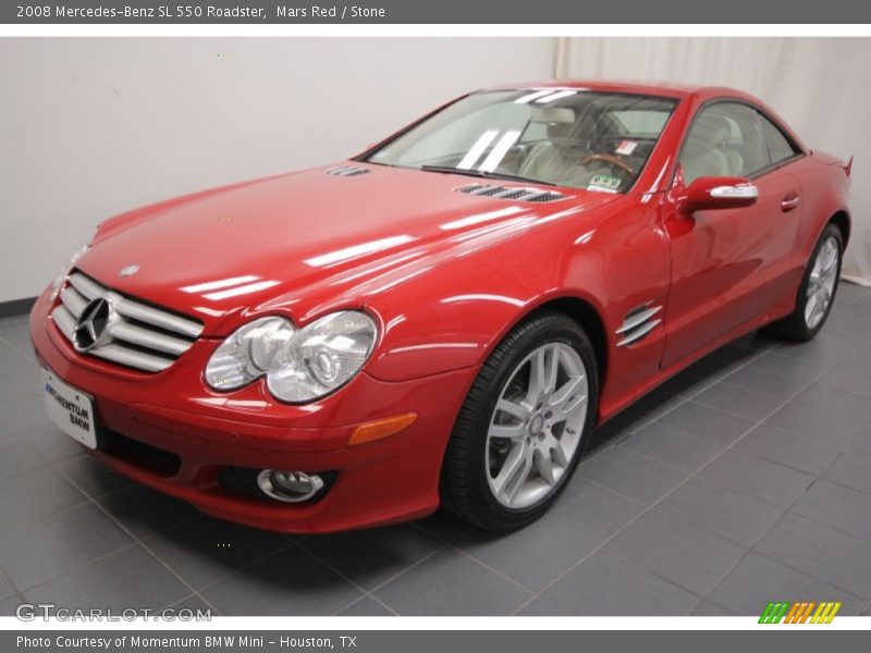 Mars Red / Stone 2008 Mercedes-Benz SL 550 Roadster
