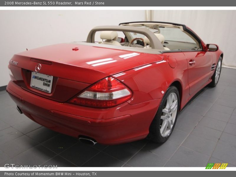 Mars Red / Stone 2008 Mercedes-Benz SL 550 Roadster