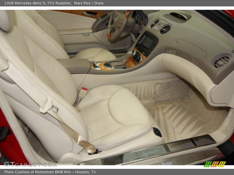 Mars Red / Stone 2008 Mercedes-Benz SL 550 Roadster