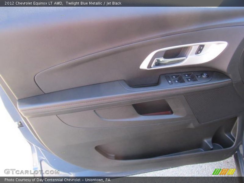 Twilight Blue Metallic / Jet Black 2012 Chevrolet Equinox LT AWD