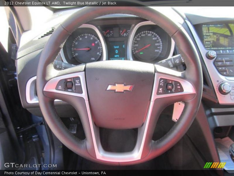 Twilight Blue Metallic / Jet Black 2012 Chevrolet Equinox LT AWD