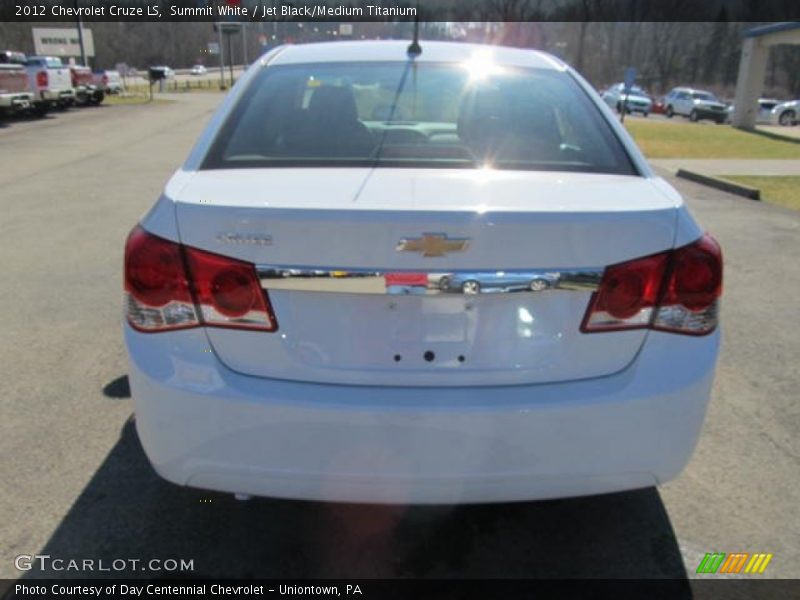 Summit White / Jet Black/Medium Titanium 2012 Chevrolet Cruze LS