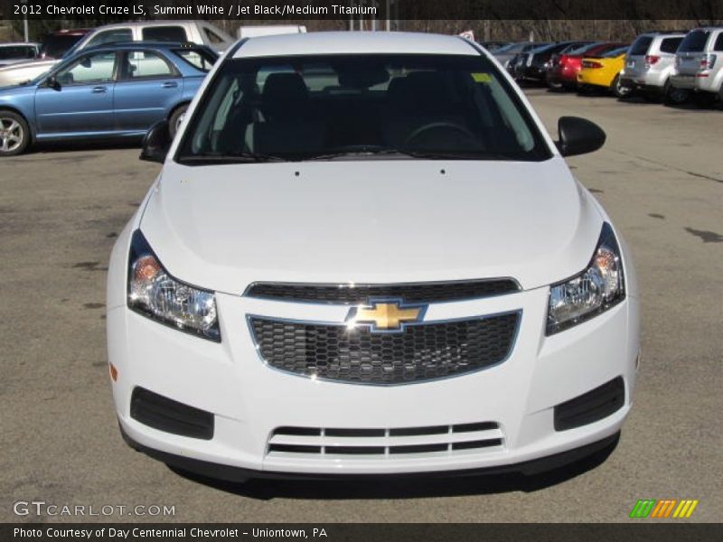 Summit White / Jet Black/Medium Titanium 2012 Chevrolet Cruze LS