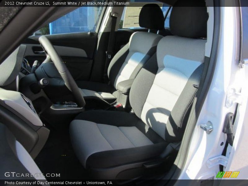 Summit White / Jet Black/Medium Titanium 2012 Chevrolet Cruze LS