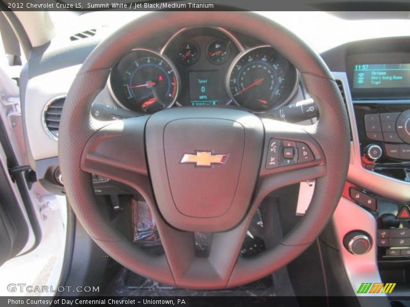 Summit White / Jet Black/Medium Titanium 2012 Chevrolet Cruze LS