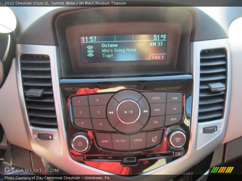 Summit White / Jet Black/Medium Titanium 2012 Chevrolet Cruze LS