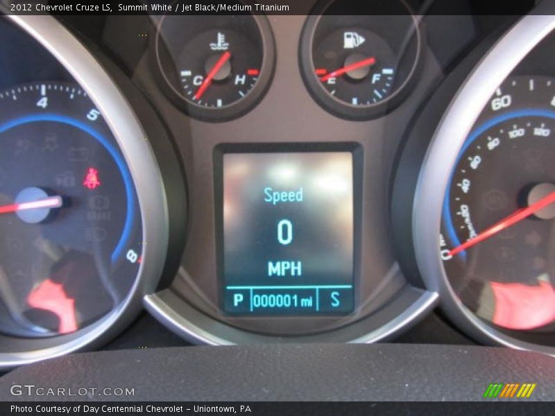 Summit White / Jet Black/Medium Titanium 2012 Chevrolet Cruze LS