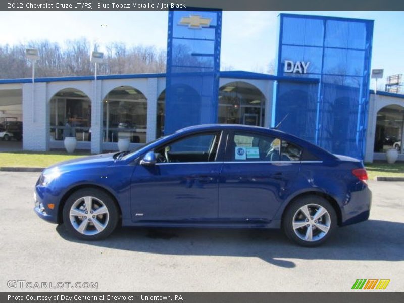 Blue Topaz Metallic / Jet Black 2012 Chevrolet Cruze LT/RS
