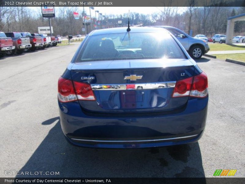 Blue Topaz Metallic / Jet Black 2012 Chevrolet Cruze LT/RS