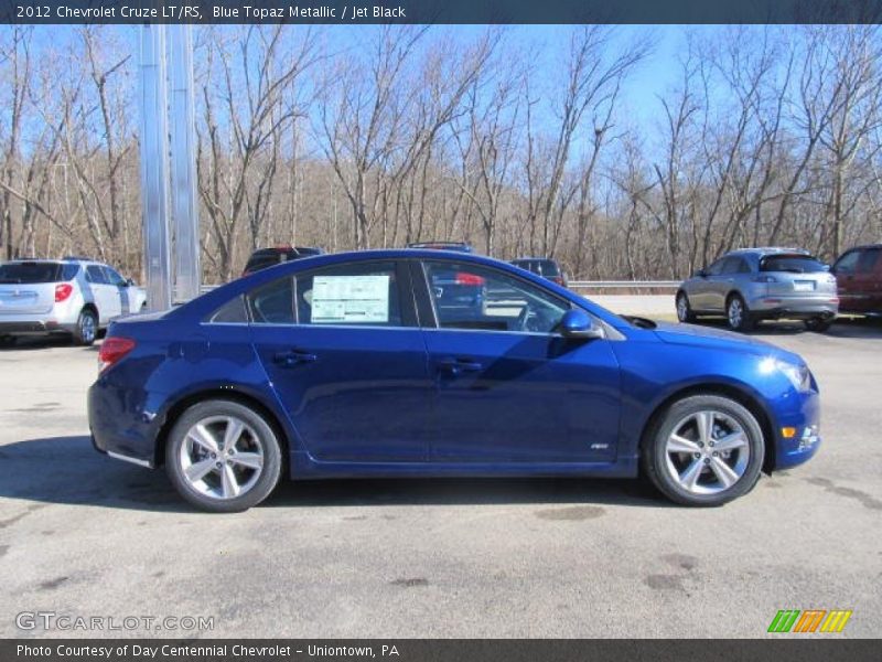 Blue Topaz Metallic / Jet Black 2012 Chevrolet Cruze LT/RS