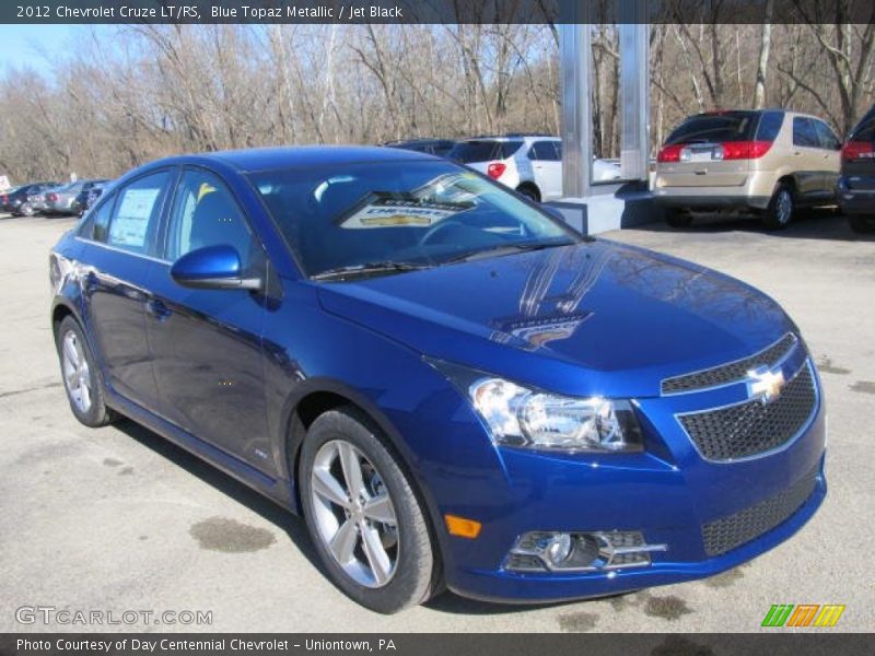 Blue Topaz Metallic / Jet Black 2012 Chevrolet Cruze LT/RS