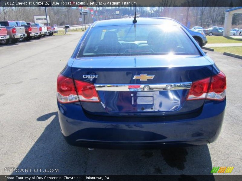 Blue Topaz Metallic / Jet Black/Medium Titanium 2012 Chevrolet Cruze LS