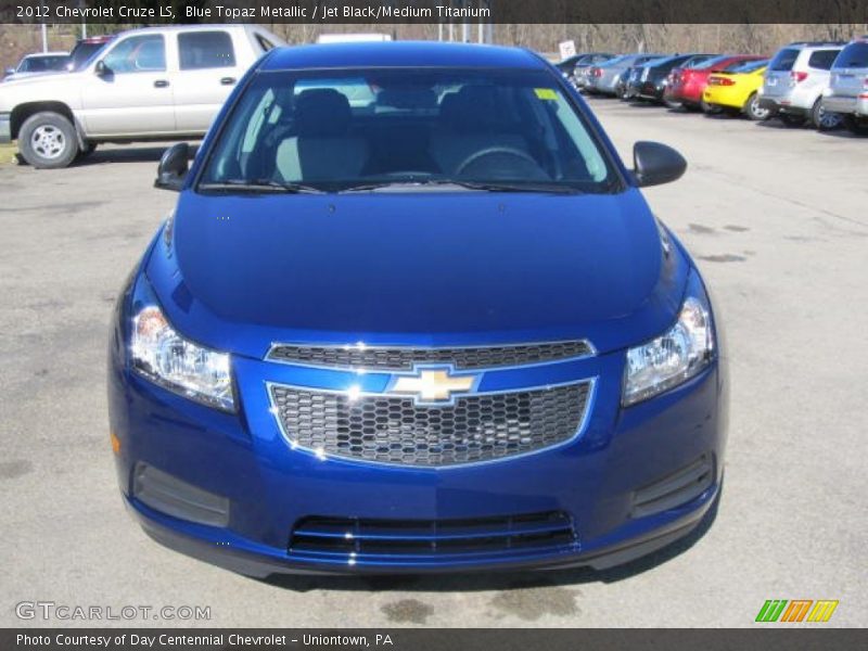 Blue Topaz Metallic / Jet Black/Medium Titanium 2012 Chevrolet Cruze LS